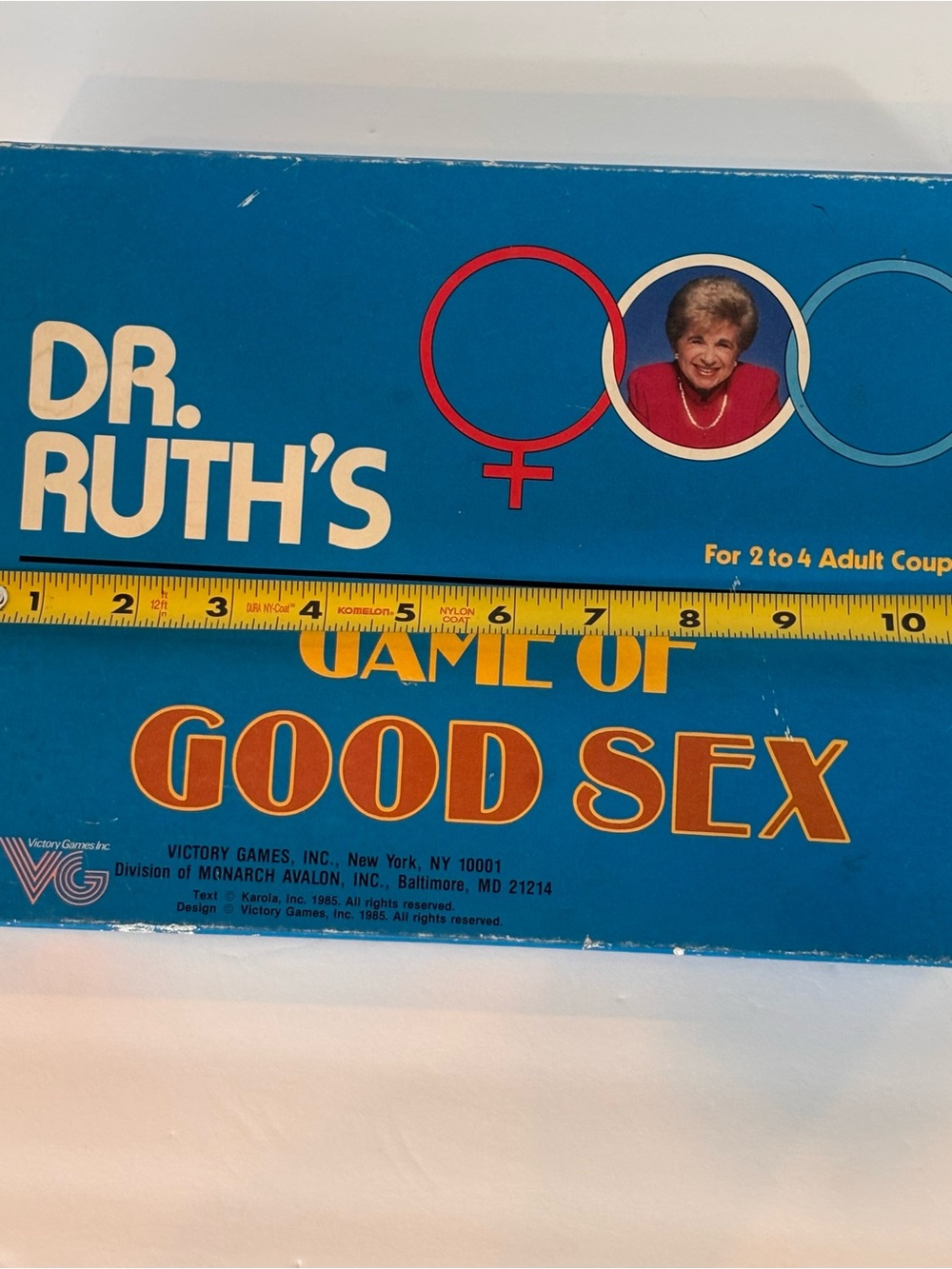 VTG 1985 Victory Games, Dr Ruth's Game of Good Sex, 2-4 Adult Couples - Picture 10 of 12